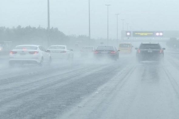 أمطار غزيرة وتساقط للبرد على مناطق مختلفة في الكويت