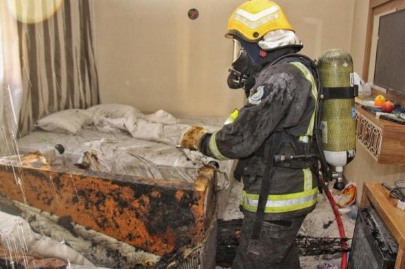 شاهد: إجلاء 700 معتمر إثر حريق داخل فندق في مكة المكرمة