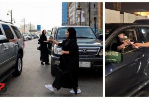 شاهد "فيديو" ...حسناء سعودية تكسر المحظور وتفاجئ الناس في الشوارع بهذاالتصرف وتعلن للجميع انا محظوظة لهذا السبب