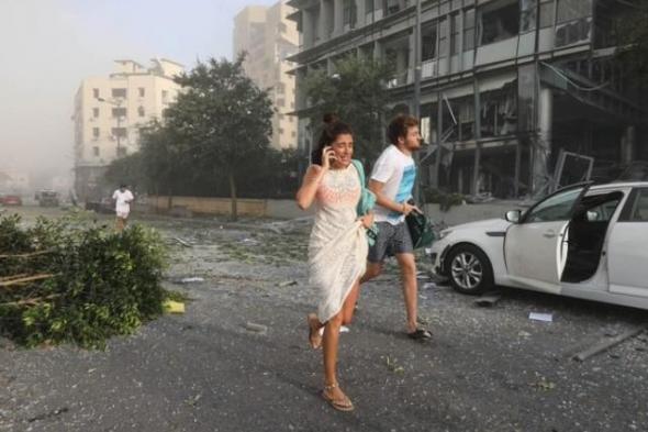 نجاة فنانة يمنية شهيرة من انفجار بيروت !