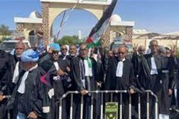 المحامون الموريتانيون يتظاهرون في نواكشوط دعما لفلسطين