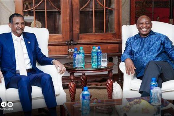 قائد الدعم السريع يلتقي رئيس جنوب إفريقيا لبحث سبل وقف الحرب بالسودان