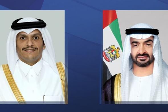 الامارات | رئيس الدولة يستقبل رئيس مجلس الوزراء القطري