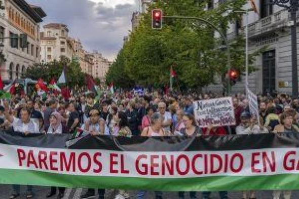 مظاهرات حاشدة فى أيرلندا تأييدا لفلسطين