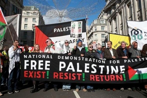 لندن.. استخدام القوة ضد تظاهرة داعمة لفلسطين