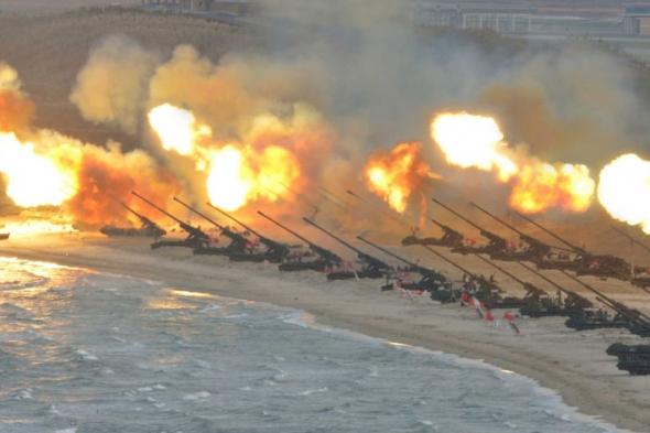 توترات متصاعدة.. سقوط قذائف مدفعية شمالية قرب حدود كوريا الجنوبية