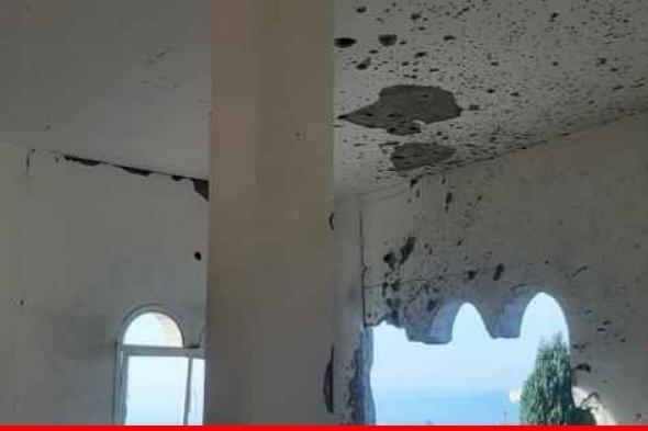 "النشرة": أضرار كبيرة لحقت مسجد بلدة العباسية الحدودية بعد استهدافه بقذيفتي دبابة "ميركافا"