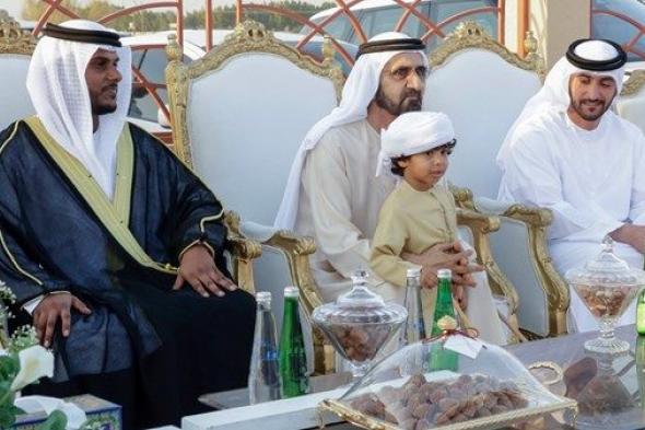 محمد بن راشد يحضر أفراح المطيوعي والشدي في دبي
