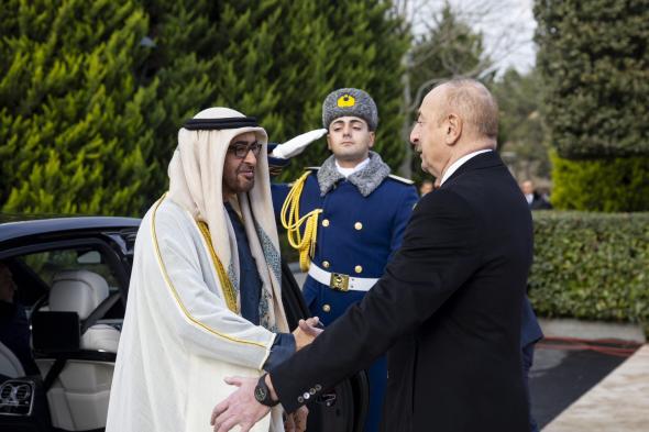 الامارات | محمد بن زايد: سعدت بلقاء فخامة الرئيس إلهام علييف في باكو