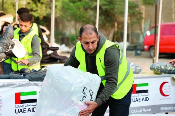 الامارات | «الهلال الأحمر الإماراتي» تُكمل استعداداتها لإرسال كسوة الشتاء إلى غزة