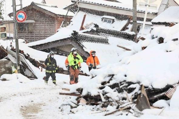 وفيات الزلزال تتجاوز 200 في اليابان