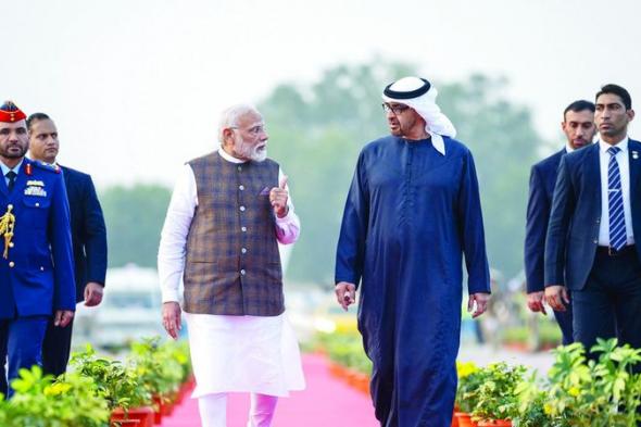 الامارات | رئيس الدولة ورئيس وزراء الهند يبحثان تعزيز العلاقات بين البلدين