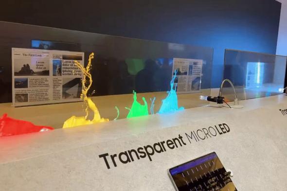 سامسونج تكسر الحواجز: شاشة Micro LED شفافة تُذهل العالم في معرض CES 2024