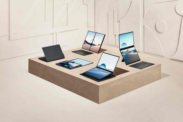 تكنولوجيا: Asus تكشف عن جهاز Zenbook Duo بشاشة 3K OLED مزدوجة #CES2024