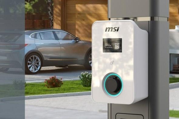تكنولوجيا: قد تصبح شواحن السيارات الكهربائية التي تحمل شعارات MSI شيئًا كبيرًا هذا العام #CES2024