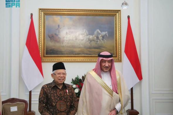 السعودية | نائب رئيس جمهورية إندونيسيا يستقبل نائب وزير الخارجية