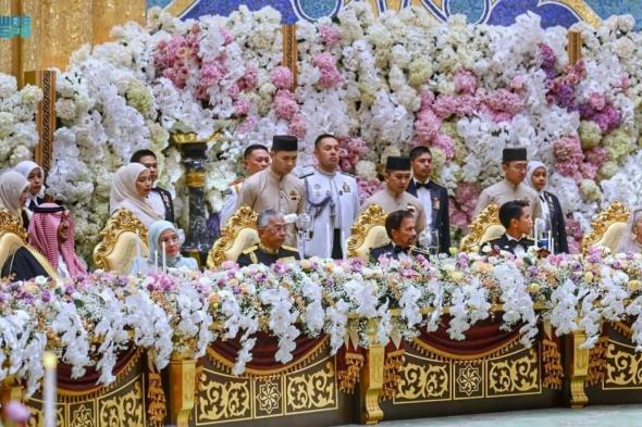 الأمير تركي بن محمد يحضر زواج نجل سلطان بروناي