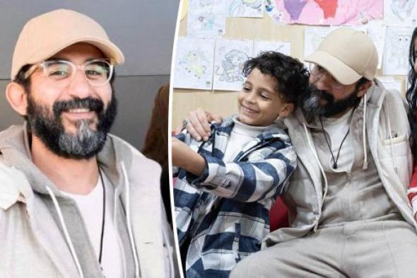 في أوّل ظهور بعد وفاة شقيقه.. أحمد حلمي يدعم الأطفال مرضى القلب