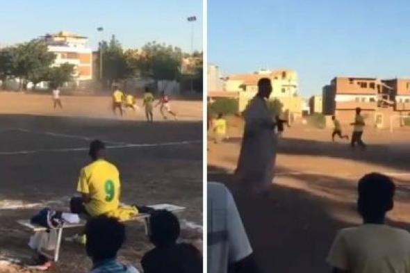 تراند اليوم : شاهد.. مباراة كرة قدم في الخرطوم تحت دوي المدافع وطلقات الرصاص