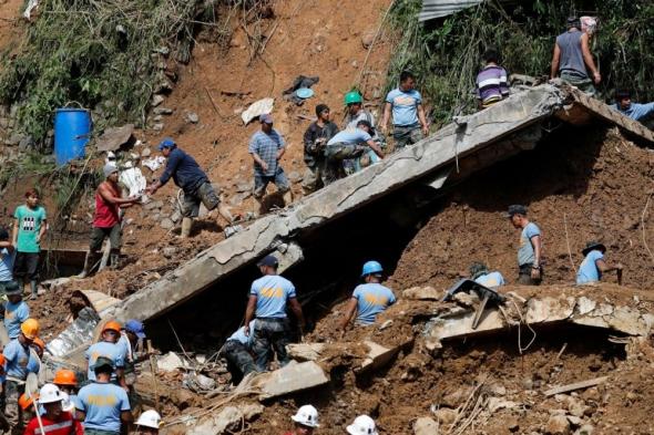 الفلبين.. مقتل وإصابة 13 شخصًا في انهيارات أرضية