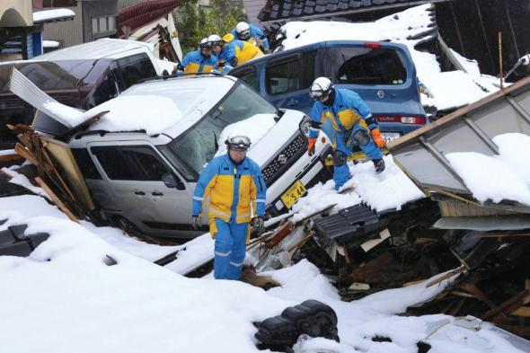 بعد مرور ثلاثة أسابيع.. ارتفاع حصيلة وفيات زلزال اليابان إلى 233