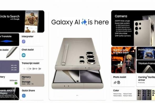 مميزات هواتف Samsung Galaxy S24 وكل ما اعلنت عنه سامسونج في Unpacked 2024