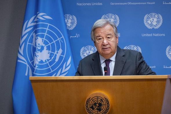 الأمين العام للأمم المتحدة يدعو إلى وقف النار فورًا في غزة والسماح بدخول المساعدات الإنسانية