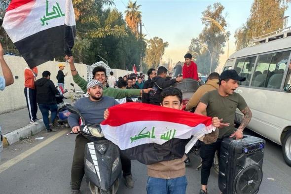 بالصور.. الجماهير العراقية تحتفل بتأهل أسود الرافدين الى دور الـ16 بكأس آسيا