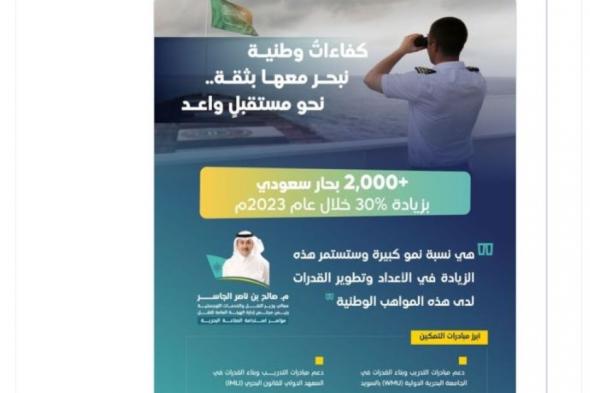 30 % زيادة أعداد البحارة السعوديين في 2023