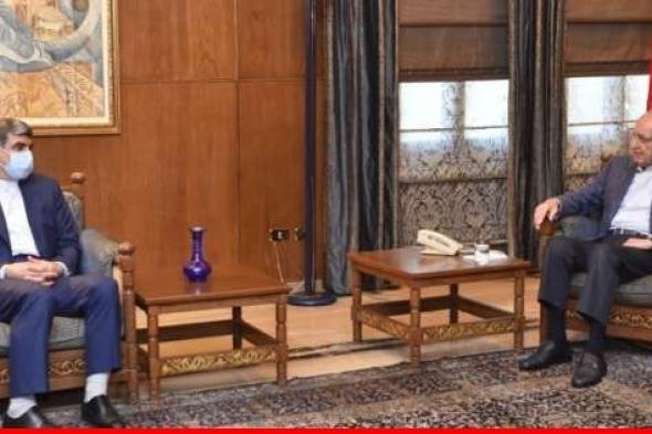 بري عرض الاوضاع العامة والعلاقات الثنائية مع السفير الإيراني
