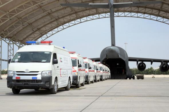الامارات | تمهيداً لدخولها قطاع غزة.. الإمارات ترسل سيارات إسعاف مجهزة إلى مدينة العريش المصرية