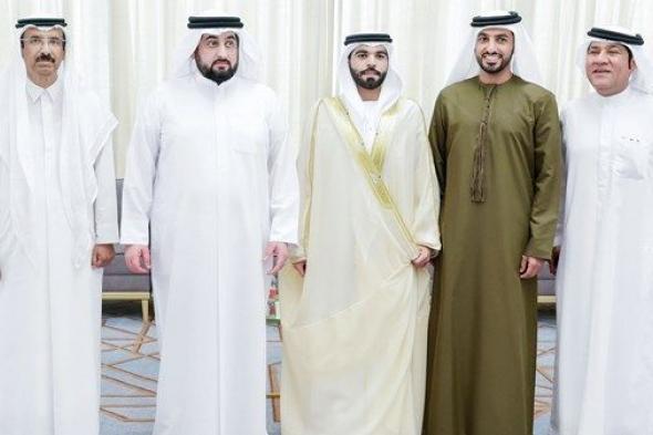 أحمد بن محمد ومنصور بن محمد ونهيان بن مبارك يحضرون أفراح كنكزار والمهيري في دبي