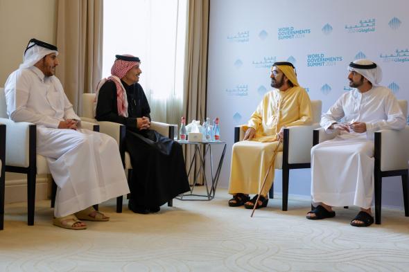 الامارات | محمد بن راشد ورئيس الوزراء القطري يبحثان العلاقات الأخوية وسبل تعزيز التعاون المشترك