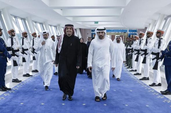 الامارات | حمدان بن محمد في مقدمة مستقبلي رئيس مجلس الوزراء القطري