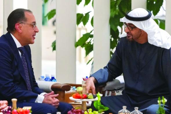 الامارات | رئيس الدولة ورئيس وزراء مصر يبحثان علاقات البلدين