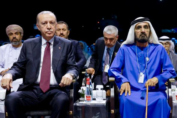 الامارات | محمد بن راشد يلتقي الرئيس التركي .. ويشهد جلسته الرئيسية خلال القمة العالمية للحكومات