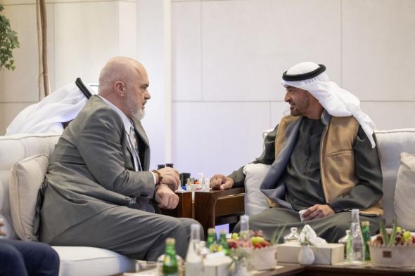الخليج اليوم .. محمد بن زايد ورئيس وزراء ألبانيا يبحثان العلاقات الثنائية وسبل تعزيزها