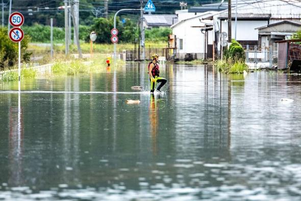 اليابان | تعرف على الأضرار الجسيمة الناجمة عن الفيضانات في اليابان