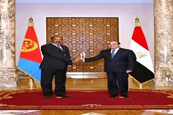 استقبال رسمي وسلام وطني.. السيسي يلتقي نظيره الإريتري بقصر الاتحادية