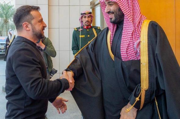 السعودية | ولي العهد يستقبل رئيس جمهورية أوكرانيا