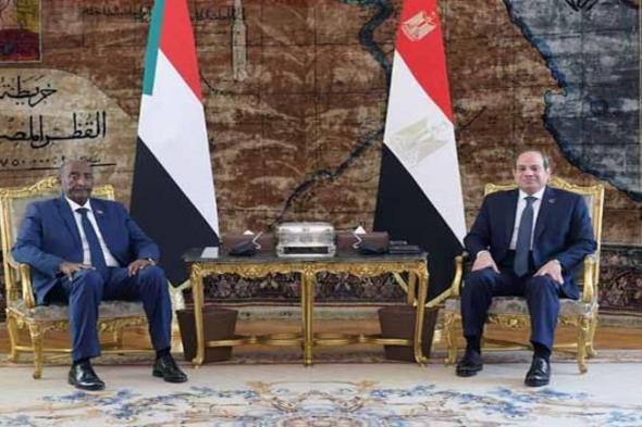 أزمة السودان وحرب غزة.. تفاصيل لقاء الرئيس السيسي والبرهان