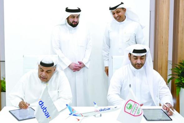 الامارات | أحمد بن محمد يشهد توقيع مذكرة تفاهم بين «إدارة أمن المواصلات» و«فلاي دبي»