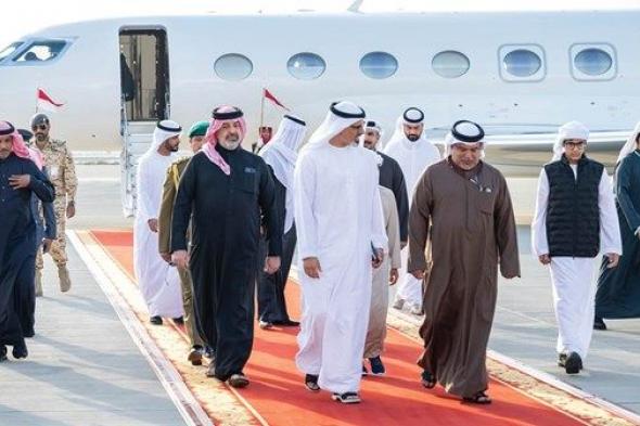 ولي عهد أبوظبي يصل إلى البحرين في زيارة أخوية