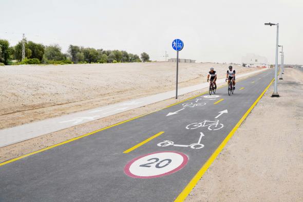 الامارات | "طرق دبي" تفتتح مسارات الدراجات الهوائية في منطقتي الخوانيج ومشرف