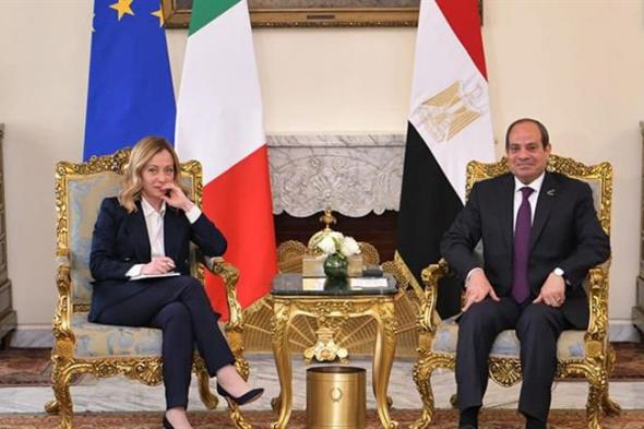 رئيسة وزراء إيطاليا: مصر تلعب دورا رياديا في المنطقة