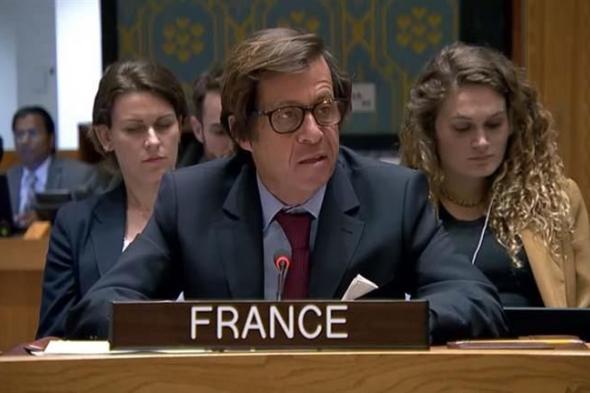 مندوب فرنسا بالأمم المتحدة: سنقدم مشروع قرار يتضمّن وقفًا دائمًا لإطلاق النار بغزة