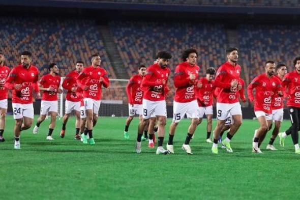 منتخب مصر بالزي الأحمر في افتتاح كأس العاصمة الإدارية