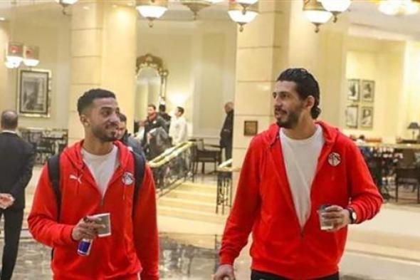 تحرك لاعبو منتخب مصر إلى ملعب المباراة لملاقاة نيوزيلندا