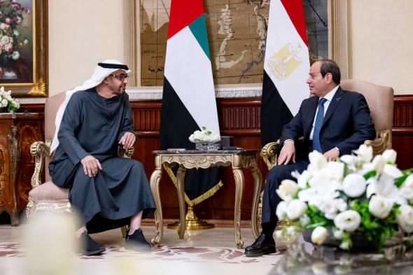 الامارات | رئيس الدولة والرئيس المصري يبحثان في القاهرة العلاقات الأخوية والمستجدات في المنطقة
