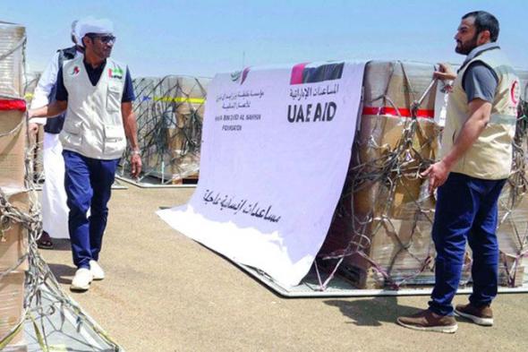الامارات | الإمارات ترسل 36 طناً من المساعدات الإنسانية و500 حقيبة إغاثية إلى تشاد